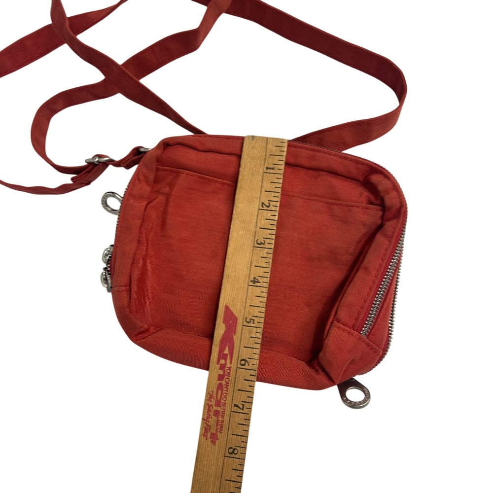 Baggallini Crossbody Wallet Purse Small Red Nylon Utility Travel Bag Gorpcore - Picture 5 of 9